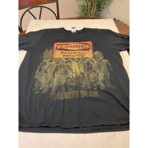 The Walking Dead Tshirt We Are All Infected Graphic Short Sleeve Adult Xl